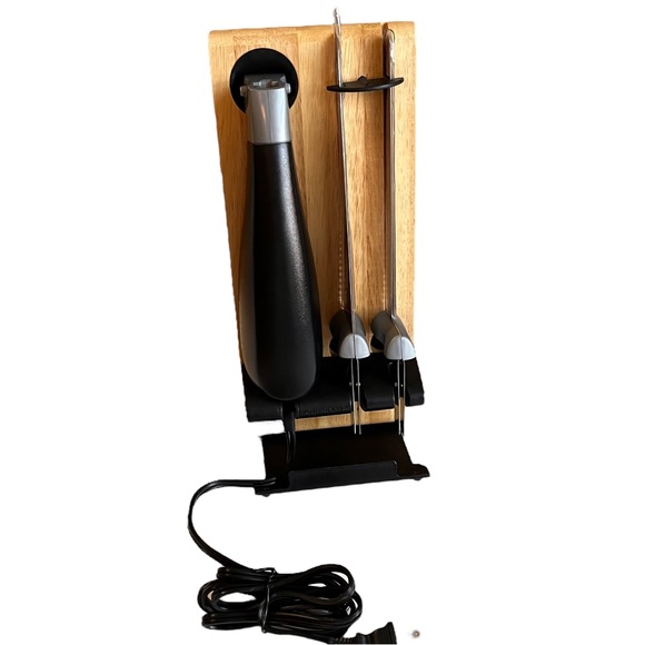 Cuisinart Kitchen Cuisinart Electric Knife Cek4 Butcher Block Stand